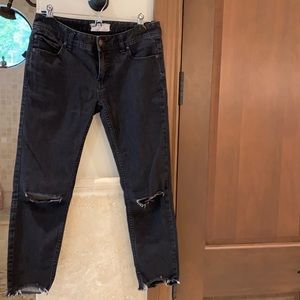 Free people black jeans in excellent condition